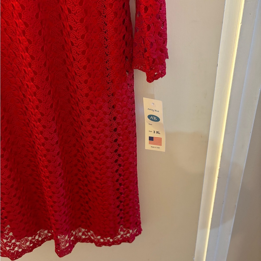 Ashley Blue Laced Dress